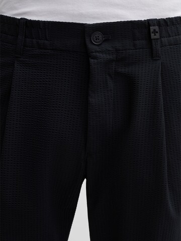 STRELLSON Regular Bundfaltenhose 'Lui' in Blau