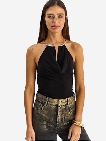 Bianco Lucci Top in Black: front