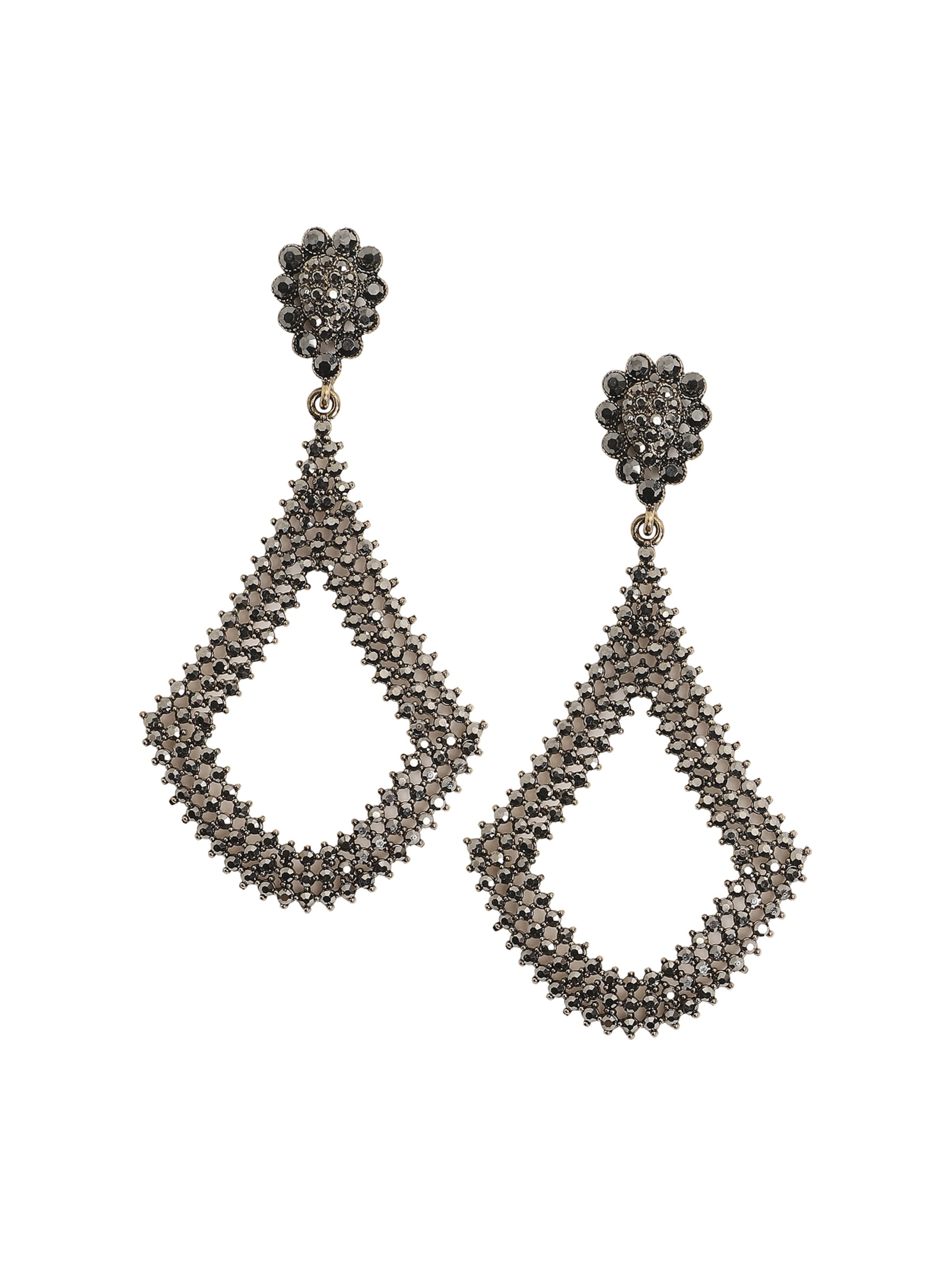 SOHI Ohrringe 'Leanne' in Silber: Vorderseite