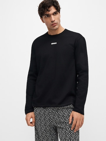 DIESEL Long Pajamas 'NOLAN' in Black: front