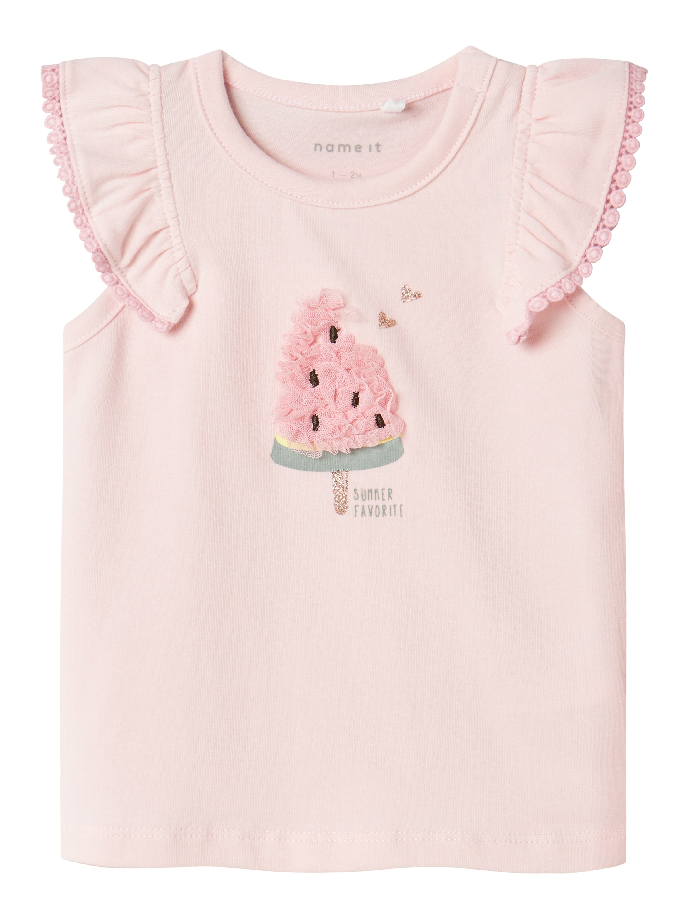 NAME IT - Top 'NBFJodie' en rosa: frente