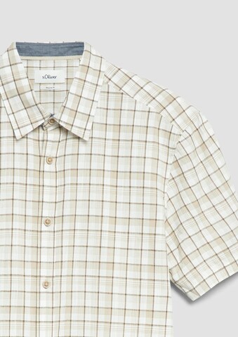 s.Oliver Regular Fit Hemd in Beige