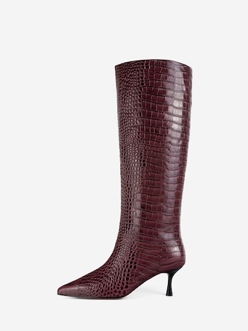 Boots 'SOMEBODY TOLD ME' L37 HANDMADE SHOES en rouge : devant