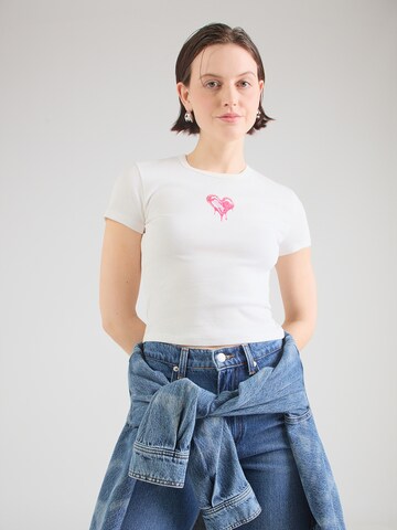 HUGO - Camisa 'Dever' em bege: frente