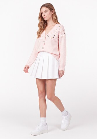 MYMO Gebreid vest 'Young Fashion' in Wit