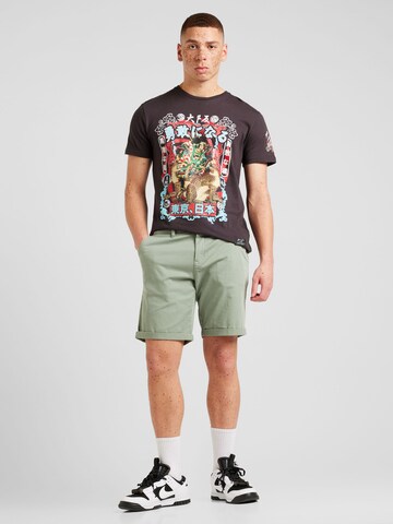 BRAVE SOUL T-Shirt 'KOREA' in Grau