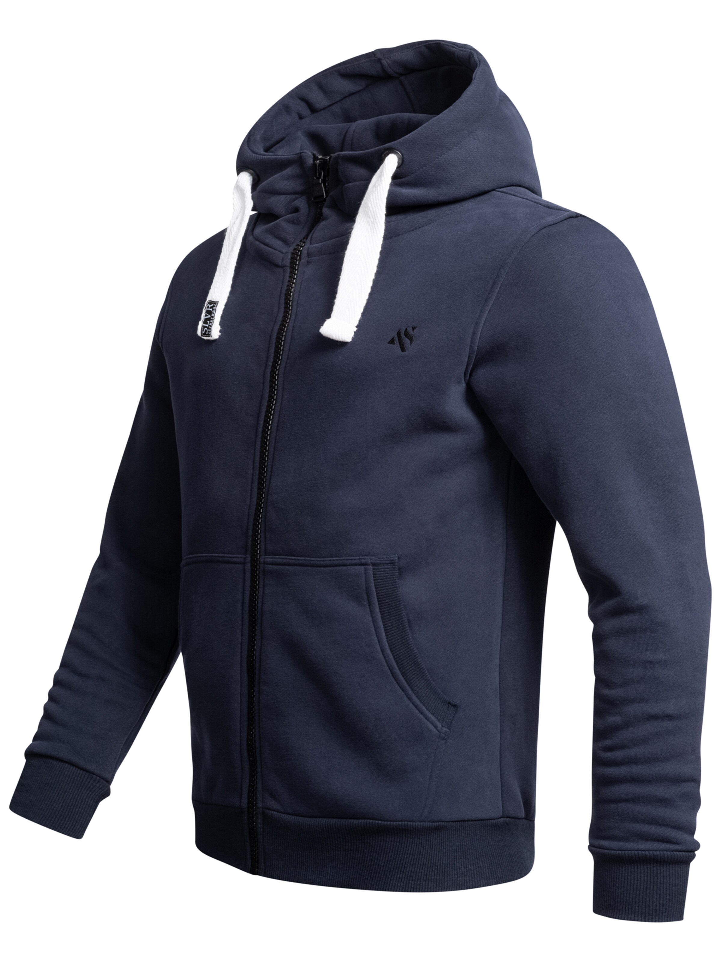Alessandro Salvarini Sweatjacke 'Vinzent' in Blau