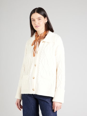 Abercrombie & Fitch Strickjacke in Beige: Vorderseite