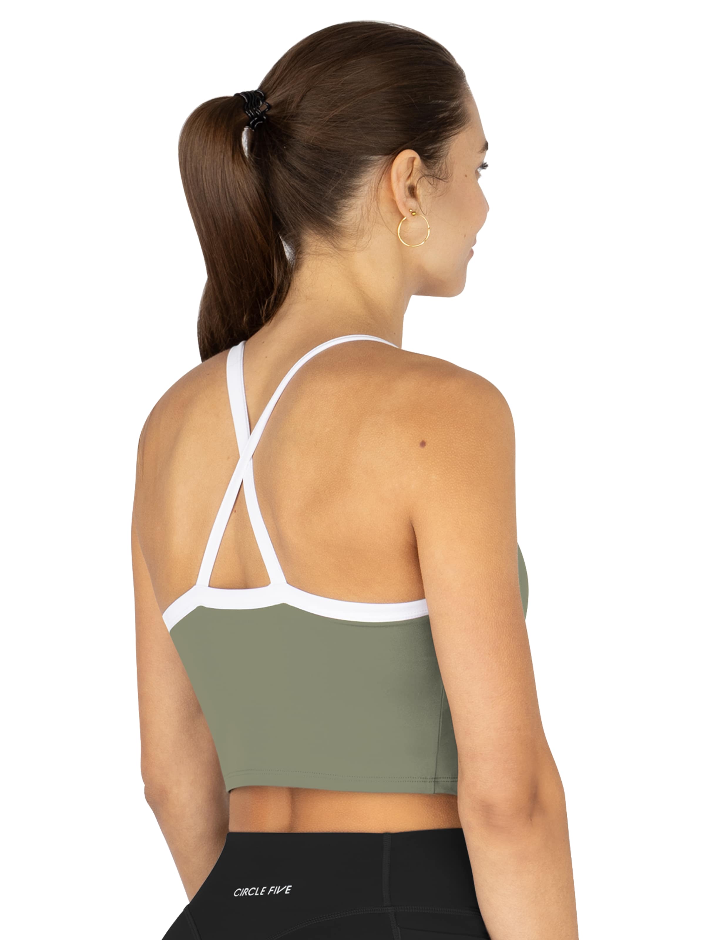 Circle Five Sporttop 'Sporttop mit integrierten Cups'‌ in Grün
