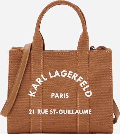 Karl Lagerfeld Käsilaukku värissä ruskea / valkoinen, Tuotenäkymä