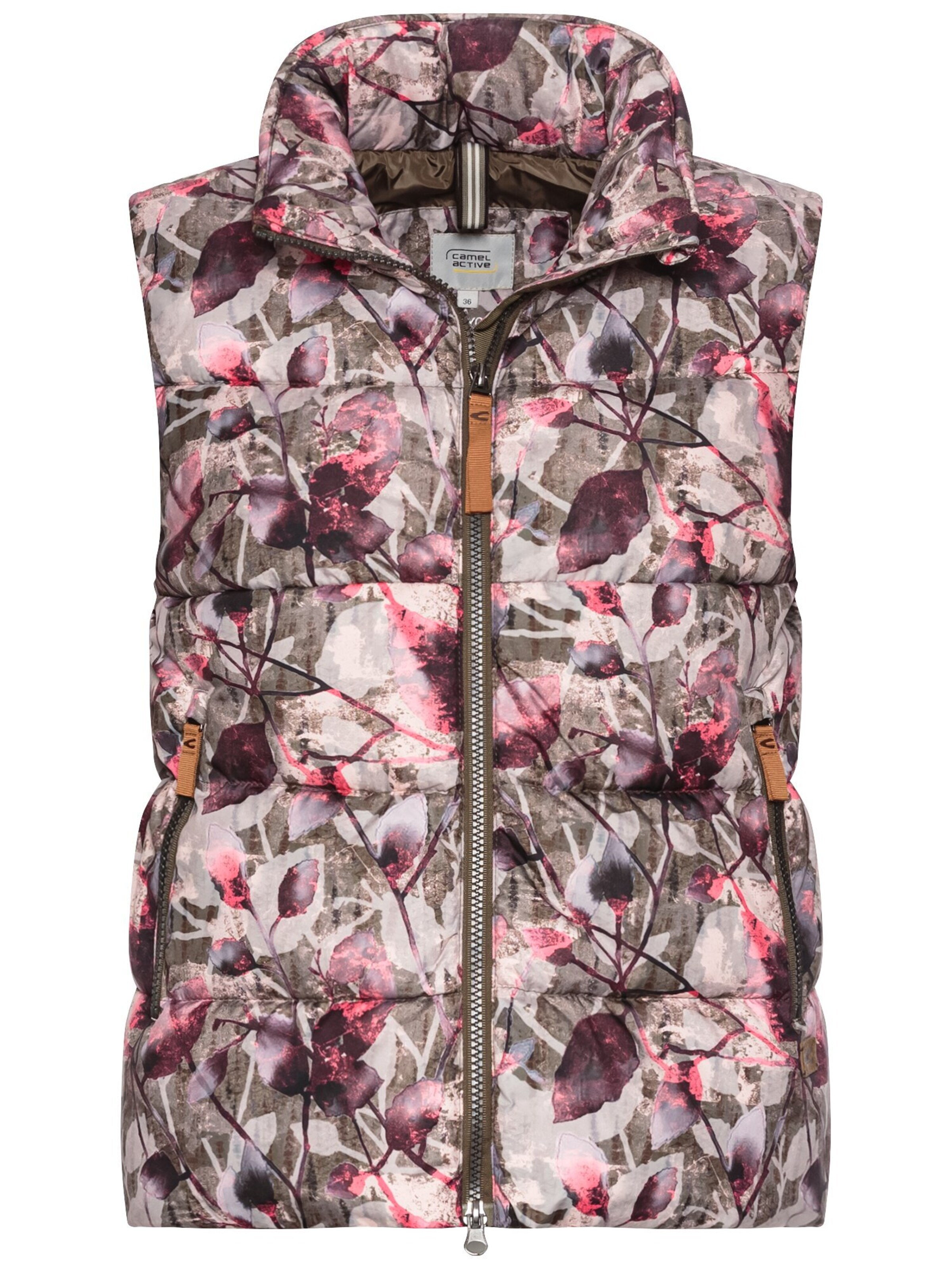 CAMEL ACTIVE Outdoor Weste im Relaxed Fit in Grau: Vorderseite