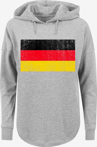 F4NT4STIC Sweatshirt 'Germany Deutschland Flagge distressed' in Grijs: voorkant