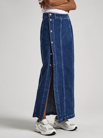 Pepe Jeans Rok in Blauw: voorkant