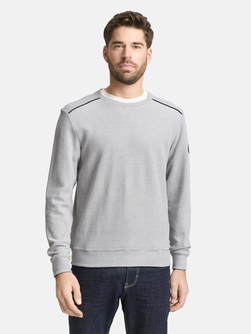 TOM TAILOR Sweatshirt in Wit: voorkant