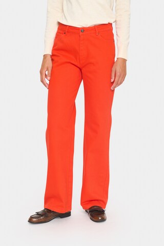 SAINT TROPEZ Wide leg Jeans 'IluSZ' in Red: front