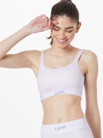 Lapp the Brand - Bustier Sujetador deportivo en lila: frente