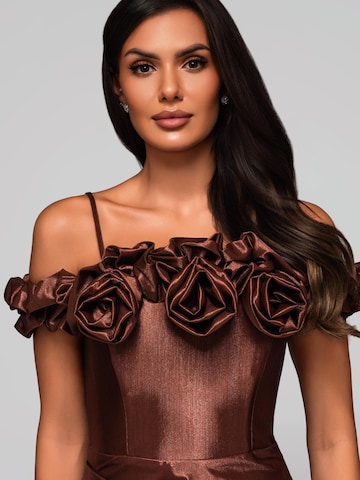 Ombre Abendkleid in Braun