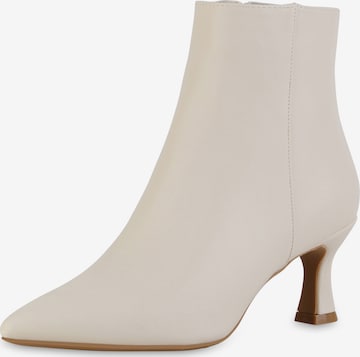 Van Hill Enkellaarsjes 'Ingrid' in Beige: voorkant