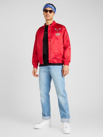 Mitchell & Ness - Chaqueta de entretiempo en rojo