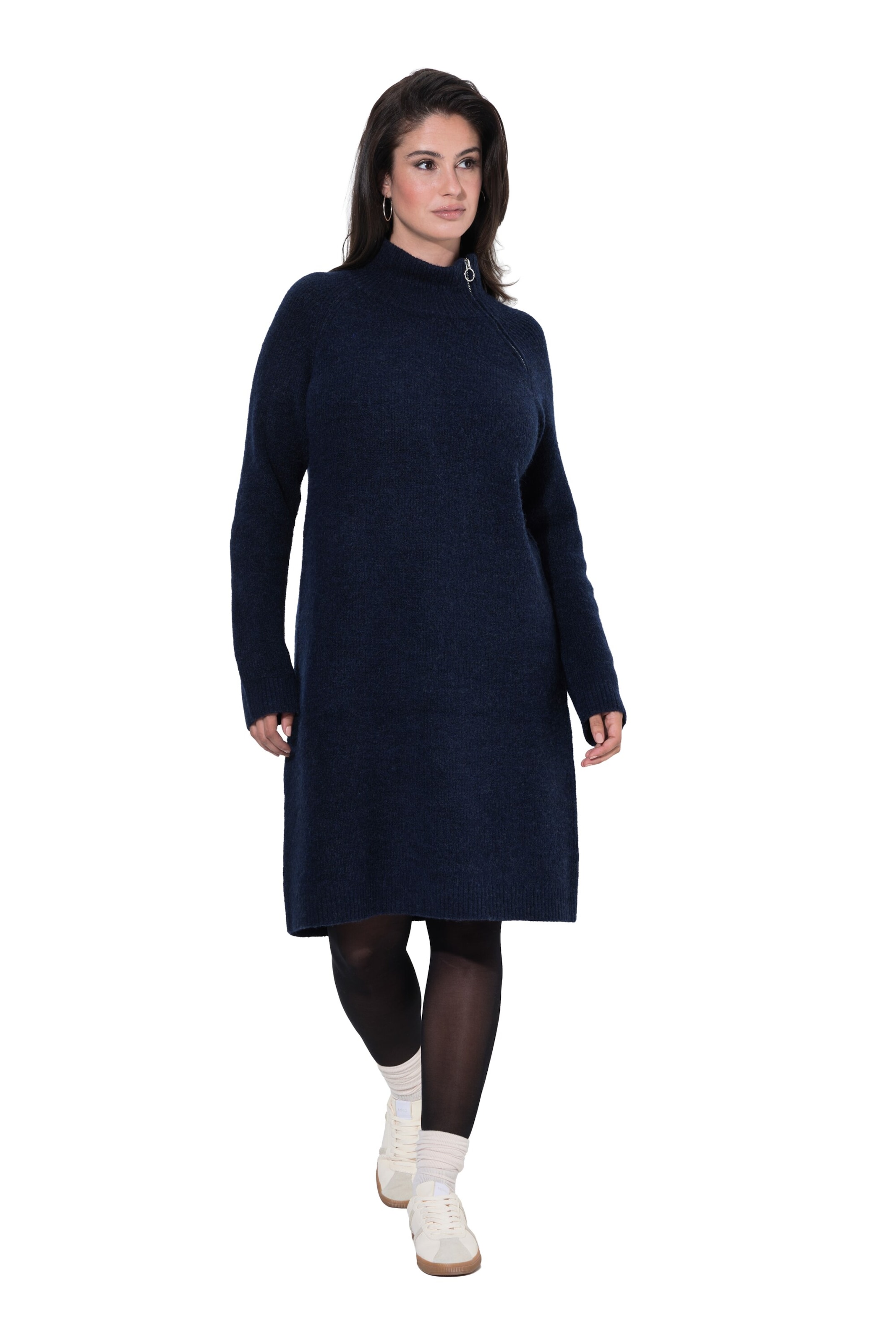 Ulla Popken Knit dress in Blue: front