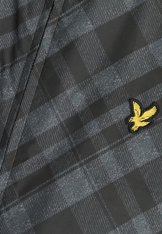 Lyle & Scott - Casaco meia-estação 'Tartan' em preto