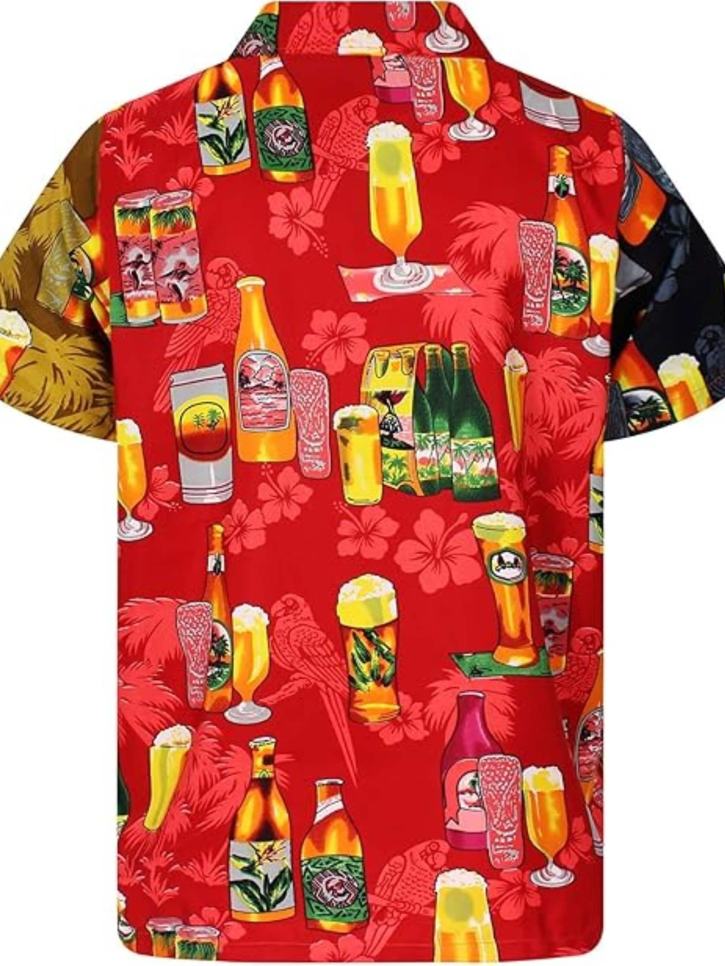 Maglietta 'Beerbottle' di King Kameha in colori misti