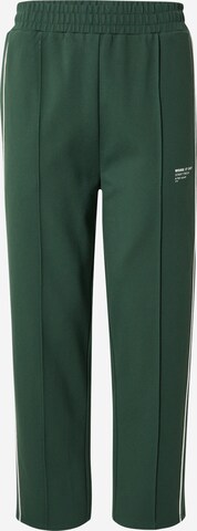DAN FOX APPAREL Normalny krój Spodnie 'Maddox' w kolorze zielony: przód