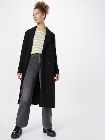 Monki Between-Seasons Coat in Black