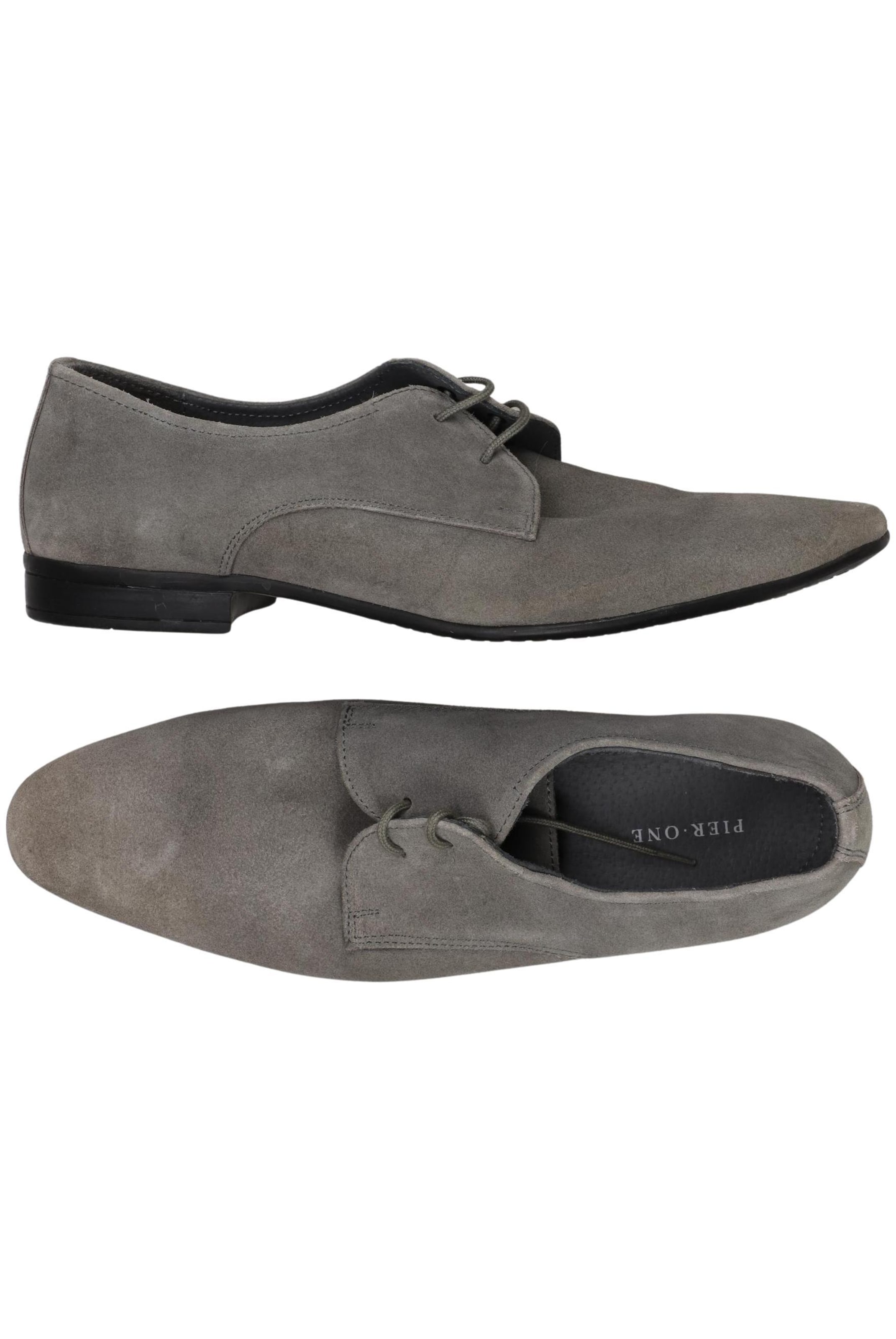 Pier One Halbschuh 42 in Grau: Vorderseite