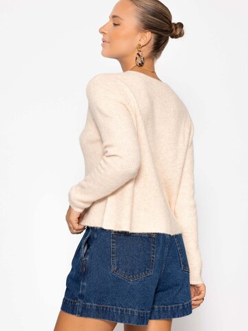 SASSYCLASSY Knit Cardigan in Beige