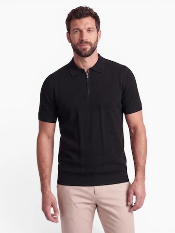 INSPR Shirt 'Lucian Zip'‌‌‌‌‌‌‌‌‌‌ in Schwarz