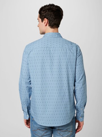 MUSTANG Regular fit Button Up Shirt 'Casper' in Blue