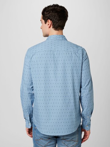 MUSTANG - Regular Fit Camisa 'Casper' em azul