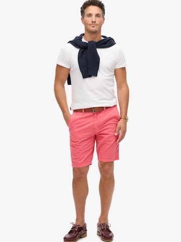 Regular Pantalon chino Superdry en orange