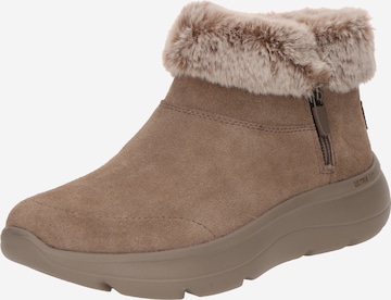Botine 'ON-THE-GO ENCORE' de la SKECHERS pe gri: față