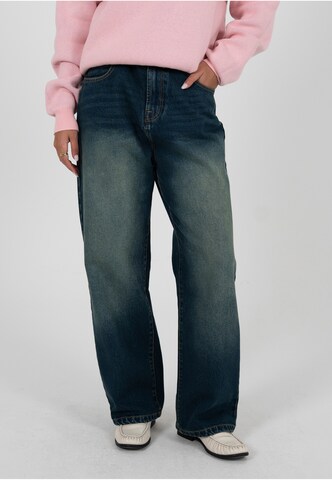 Prohibited - Loosefit Calças de ganga em azul