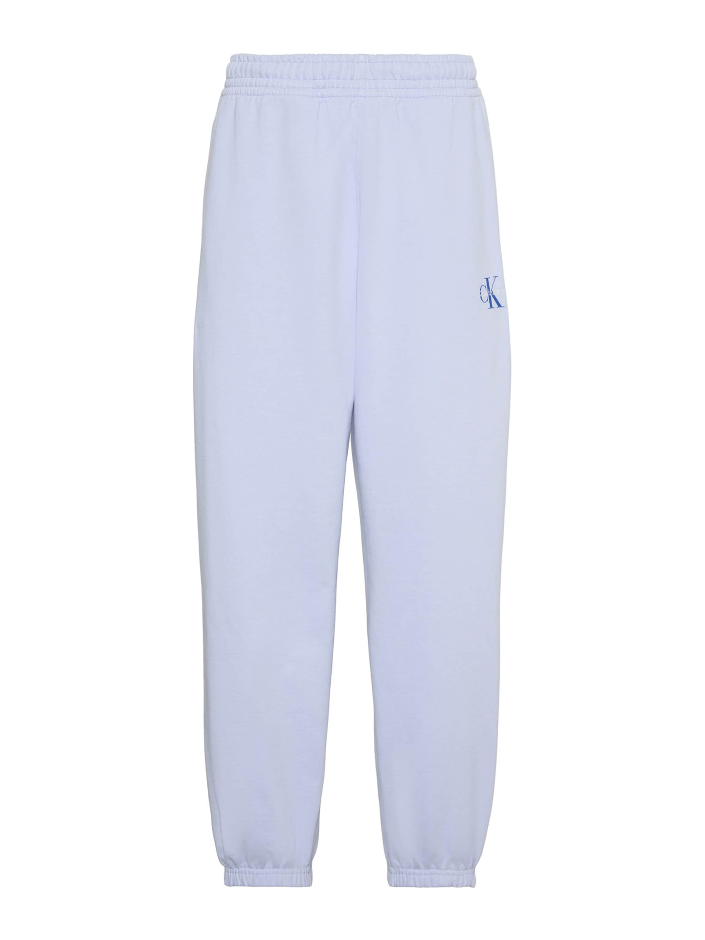 Calvin Klein Jeans Tapered Παντελόνι σε λιλά: μπροστά