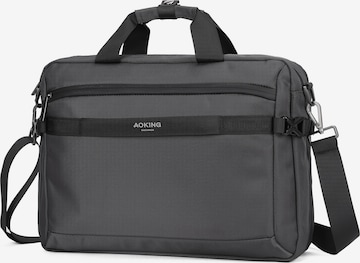 Borsa per laptop di Aoking in grigio: frontale