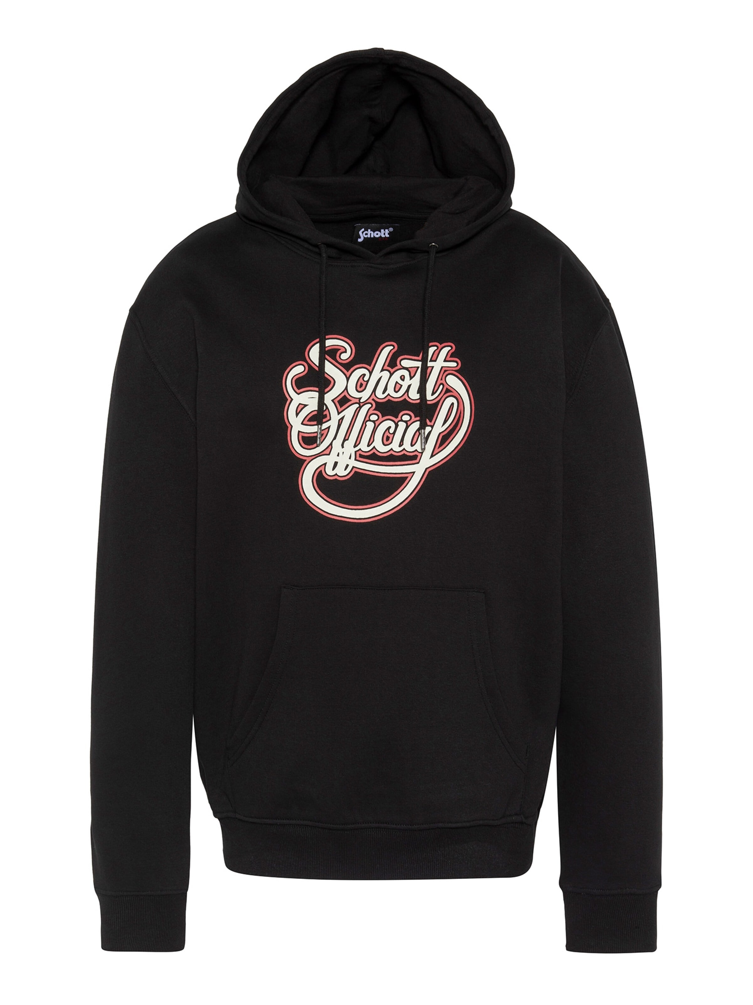 Sweat-shirt Schott NYC en noir : devant