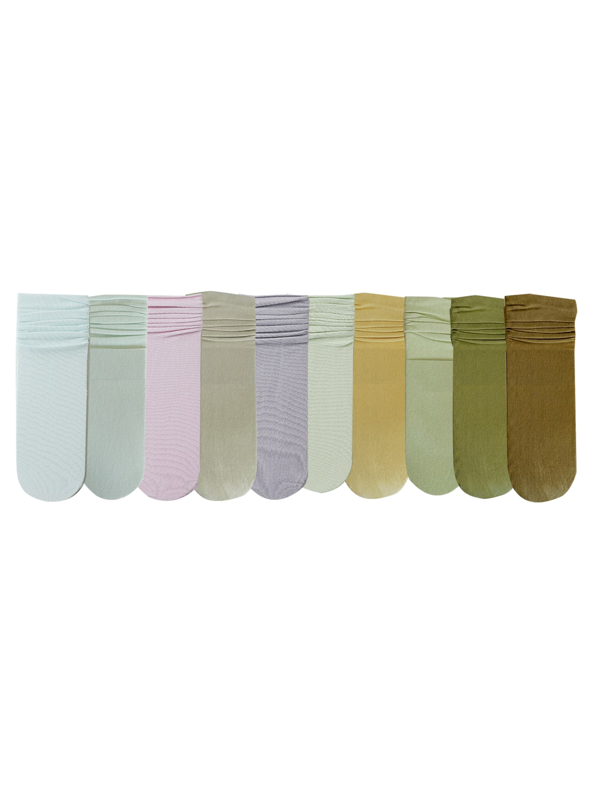 Millo Socks 'Colorful Viskose' in Green: front
