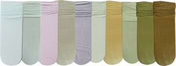 Millo Socks 'Colorful Viskose' in Green: front
