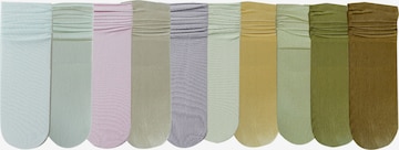 Millo Socks 'Colorful Viskose' in Green: front