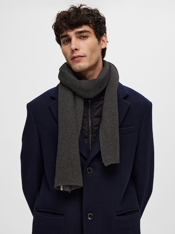 SELECTED HOMME Scarf 'Cray' in Grey: front