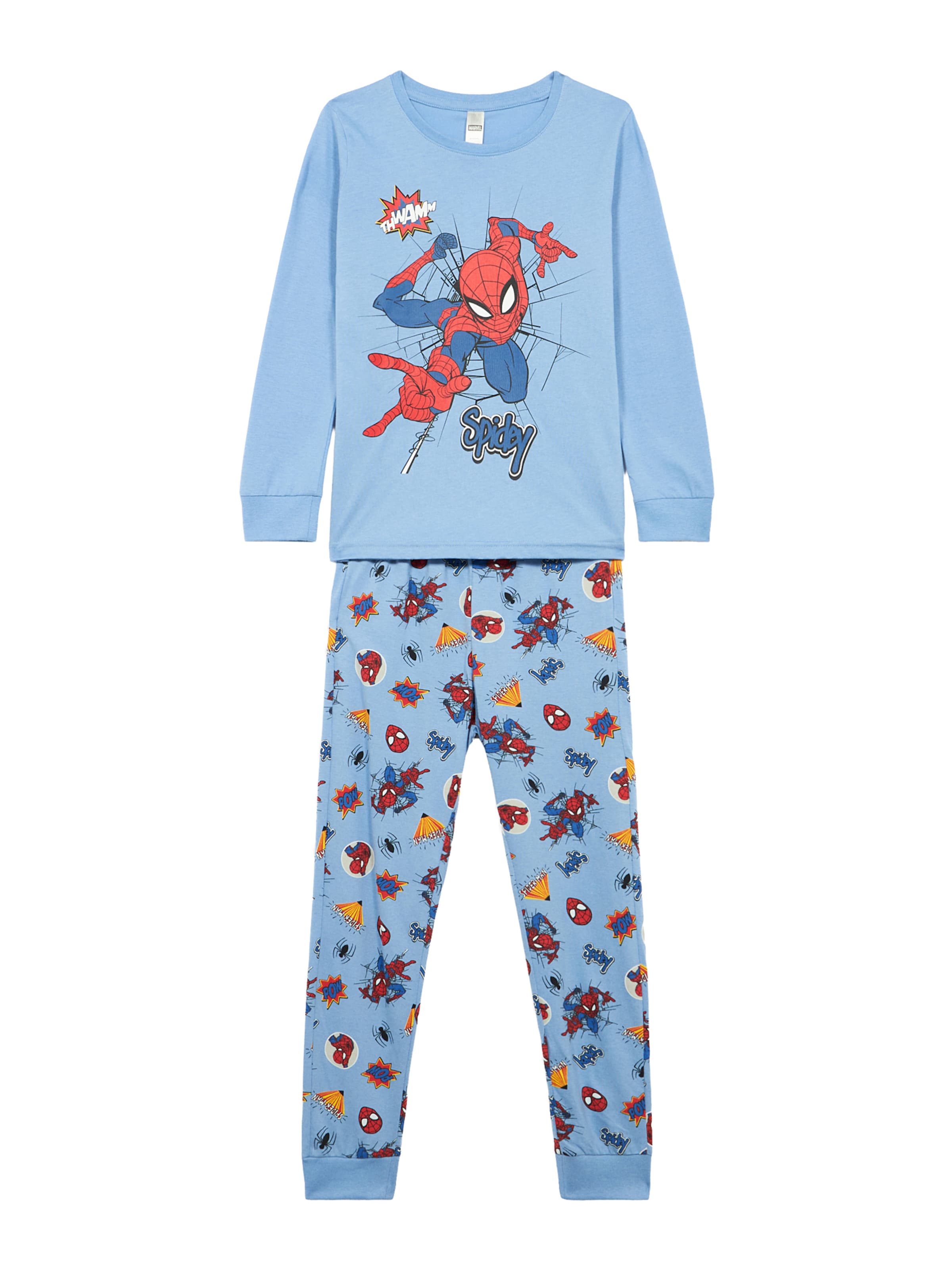 Lindex Yöpuku 'Spiderman' värissä sininen: etupuoli