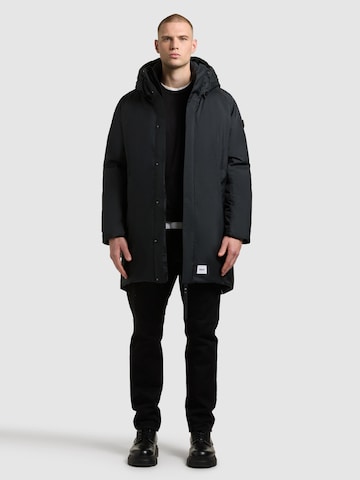 khujo Wintermantel 'Kenji' in Schwarz