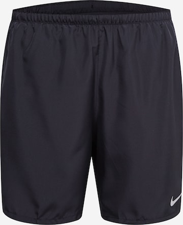 Regular Pantalon de sport 'Challenger' NIKE en noir : devant