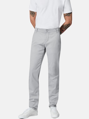 Coupe slim Pantalon chino 'Astron' Peak Time en gris : devant