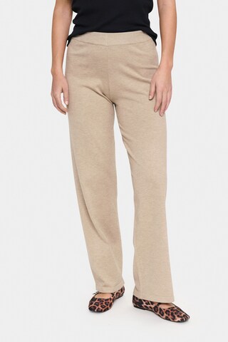 SAINT TROPEZ Regular Broek 'MilaSZ' in Beige: voorkant