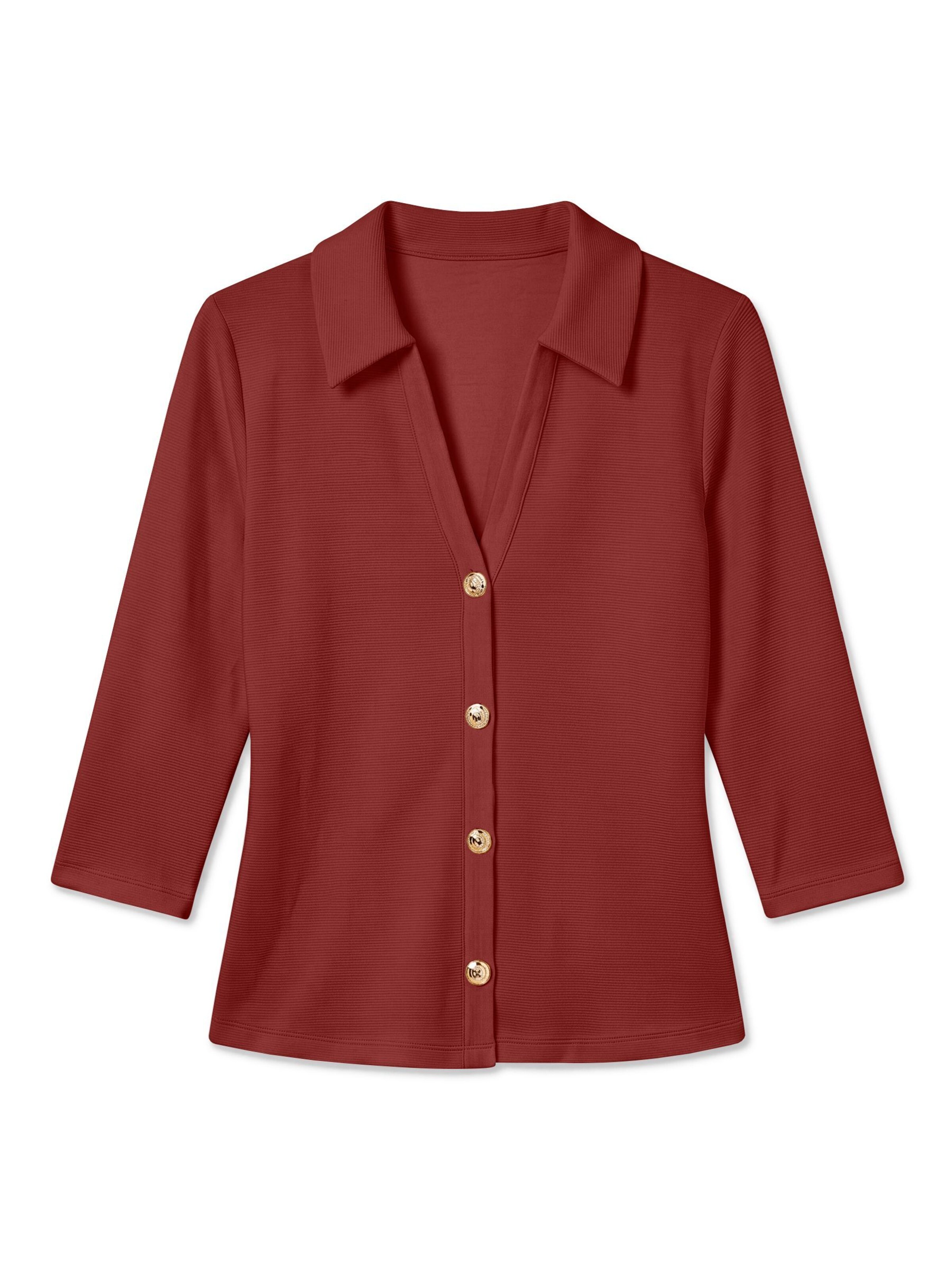 VERO MODA Blouse 'VMElin' in XS in de kleur Roestbruin, Productweergave