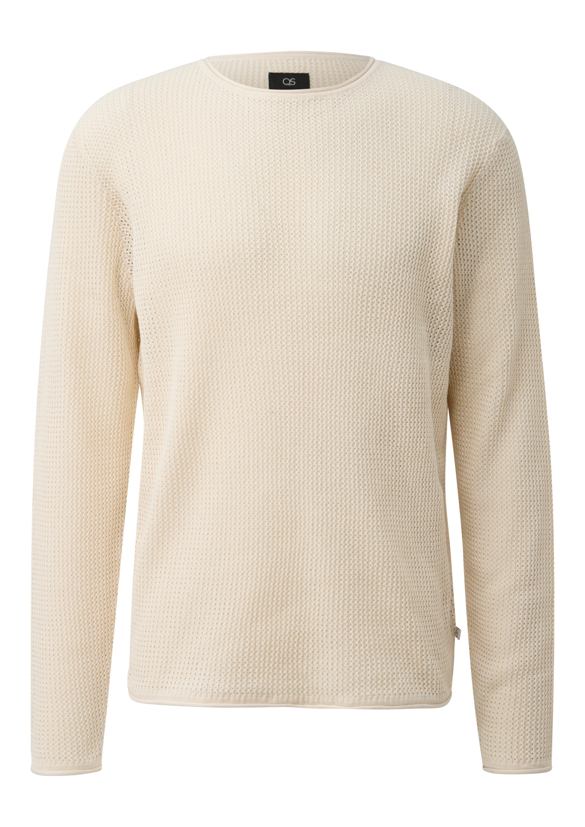Pull-over QS en beige : devant